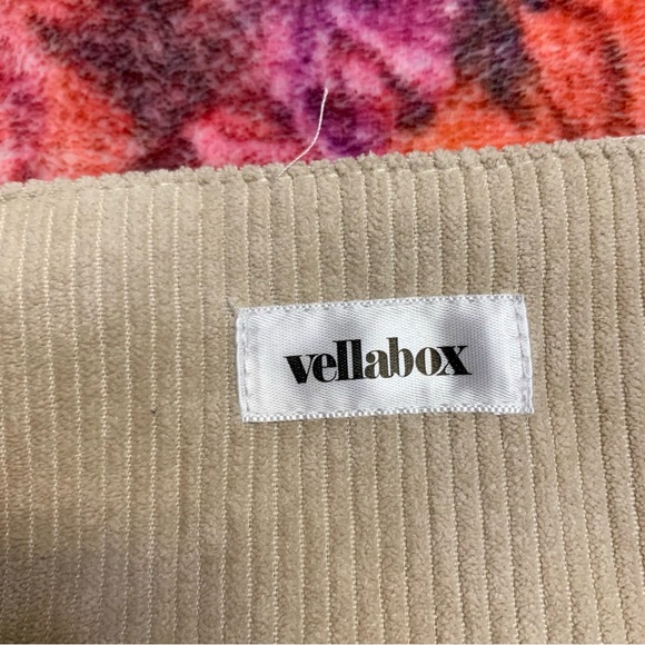 💜 Vella Box Tan Corduroy Cosmetic Bag - Picture 2 of 6